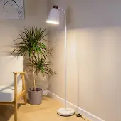 LumenXL Retro vloerlamp wit - Arch