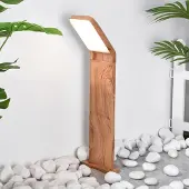 LumenXL Staande lamp met donkere houtlook, 50 cm - Francesco