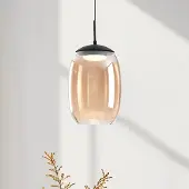 LumenXL Hanglamp Novi met 3-staps dim en amber glas