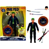 One Piece - Actiefiguur Zoro - Beweegbaar figuur met verwisselbare zwaarden en gezicht - 15 cm hoog