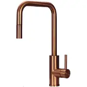 Pure.Sink Luxion Koperen keukenkraan square met uittrekbare uitloop PLXSQUA-62