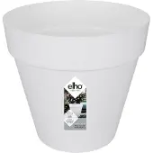 Elho Loft Urban Rond 20 - Bloempot voor Buiten - Ø 19.3 x H 17.5 cm - Wit