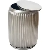 Wohnling Bijzettafel metaal zilver 35 cm afneembaar