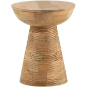Wohnling Bijzettafel mangohout bruin 37x37 cm