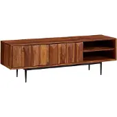 Wohnling Tv-meubel TV- sheeshamhout 123 cm breed
