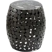 Wohnling Bijzettafel zwart aluminium 40x40 cm