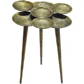 Wohnling Bijzettafel aluminium goud 46 cm rond