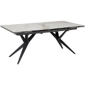 Wohnling Eettafel wit keramiek uitschuifbaar 180 cm