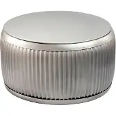 Wohnling Salontafel metaal zilver 60 cm afneembaar