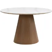 Wohnling Eettafel wit gesinterd steen 120 cm
