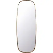 Wohnling Wandspiegel ovaal goud 122x46 cm metaalrand