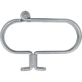ABUS GateSec 131/140: Bevestigingsplaat voor hangsloten – Bescherming van bouwhekken – Gemaakt van gehard, corrosiebestendig staal