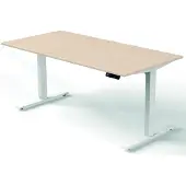 Kerkmann Move 3 Zit-sta-bureau Rechthoekig Esdoorn T-Voet 1,600 (B) x 800 (D) x 1.200 (H) mm Hout