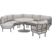 Garden Impressions Algarve lounge dining set 5-delig - urban sand