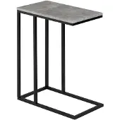 Idimex Bijzettafel DEBORA, rechthoekig, in betonlook/zwart