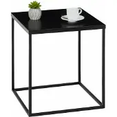 Idimex Bijzettafel HILAR 40 x 40 cm, zwart