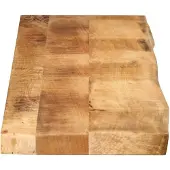 vidaXL Tafelblad met natuurlijke rand 140x40x3,8 cm massief mangohout
