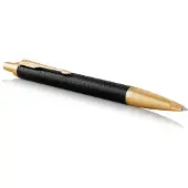 Parker IM balpen | premium zwart | medium punt blauwe inkt | Geschenkdoos