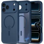 Tech-Protect Slim MagSafe iPhone 17 Pro Hoesje Blauw