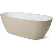 Luca Vrijstaand Bad Hybride Baden 170x75x55cm 250L Desert Beige