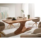 DELIFE Eettafel Jalta 220x95 cm acacia massief natuur