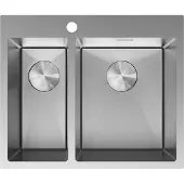 Mexen Flexo roestvrijstalen spoelbak 1,5-kamer 610 x 510 , inox - 6446611500-01