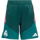 Adidas Real Madrid Trainingsbroekje 2026-2027 Kids Donkergroen Roze Wit