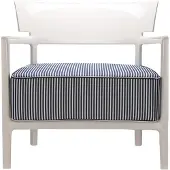 Kartell Cara Fauteuil Outdoor | Glossy | Ivory|Blue