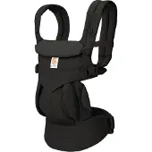 Ergobaby Voetenzak - Omni 360 - Katoen - Puur Black - - 0-4 jaar (56-104) - Draagzakken
