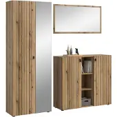 Ebuy24 Station garderobe opstelling eik decor.