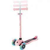 Globber Primo Lights, voor kinderen, klassieke step, meisjesmodel, geschikt voor gebruik op asfalt, maximaal gewicht 50 kg, 3 wielen