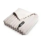 Duux Yentl Striped Elektrisch Warmtedeken 200x200 cm – 9 standen – Grijs