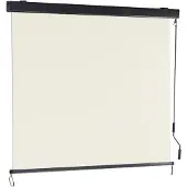Relaxdays Beige verticaal zonnescherm met zwengel