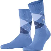 Burlington sokken blauw ruiten