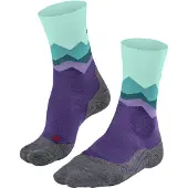 Falke TK2 anti-blaar dik wol functioneel materiaal wandelsokken dames purper - maat 37-38