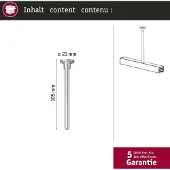Paulmann 95654 230V-railsysteemcomponenten Railophanging Signaalwit