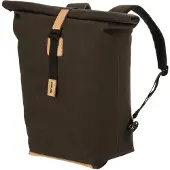 Agu Convoy Clean - Fietstas en Rugzak - 17L - Waterdicht Canvas - Bruin - Met Laptopvak - Click n Go Systeem