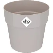 Elho B.for Original Rond 14 - Bloempot voor Binnen - 100% Gerecycled Plastic - Ø 13.7 x H 12.5 cm - Warm grijs