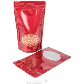 Packlinq Stazakken Rood met ovaal Venster 17x9x28,5cm 340 gram
