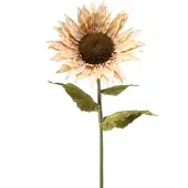 Emerald - Kunstbloem Zonnebloem XL 90cm beige - Kunstplant voor binnen
