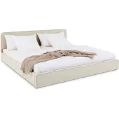 Idimex LATINI-boxspring 180x200 cm in crèmewit met verstelbaar hoofdeinde