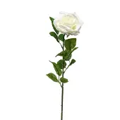 Emerald - Kunstbloem Roos Marleen 63cm crème - Kunstplant voor binnen