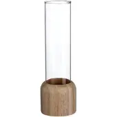 Packlinq Houten basisvoet met reageerbuis Ø 5 cm en 28 cm hoog (1 pc)