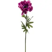 Emerald - Kunstbloem Anemoon 45cm paars - Kunstplant voor binnen