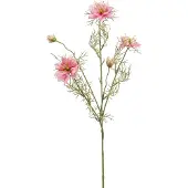 Emerald - Kunstbloem Juffertje-in-het-groen 73cm roze - Kunstplant voor binnen