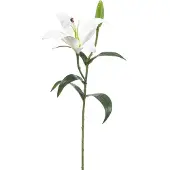 Emerald - Kunstbloem Lelie wit 56cm - Kunstplant voor binnen