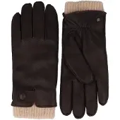 Roeckl Vingerhandschoenen 'Quebec' sand / donkerbruin