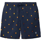 The Sunshine Brand Zwemshorts 'Mike' navy / citroen / oranje