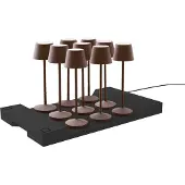Lumisky Set van 9 tafellampen met voet. H25CM EMILY