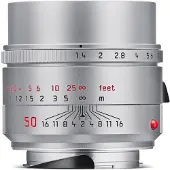 Leica Hybride lens Summilux M 50 mm f/1.4 ASPH Adonized silver afwerking